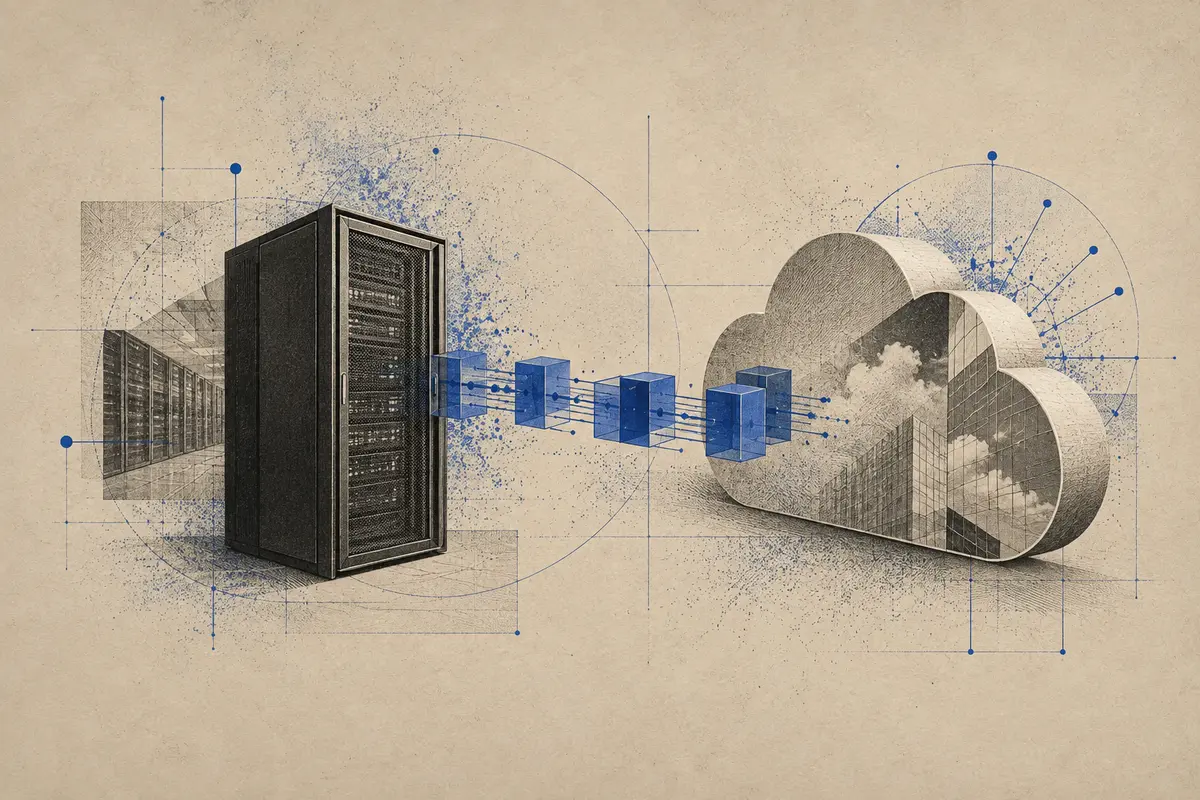 Connected private and cloud infrastructure illustrates MINT API integration.